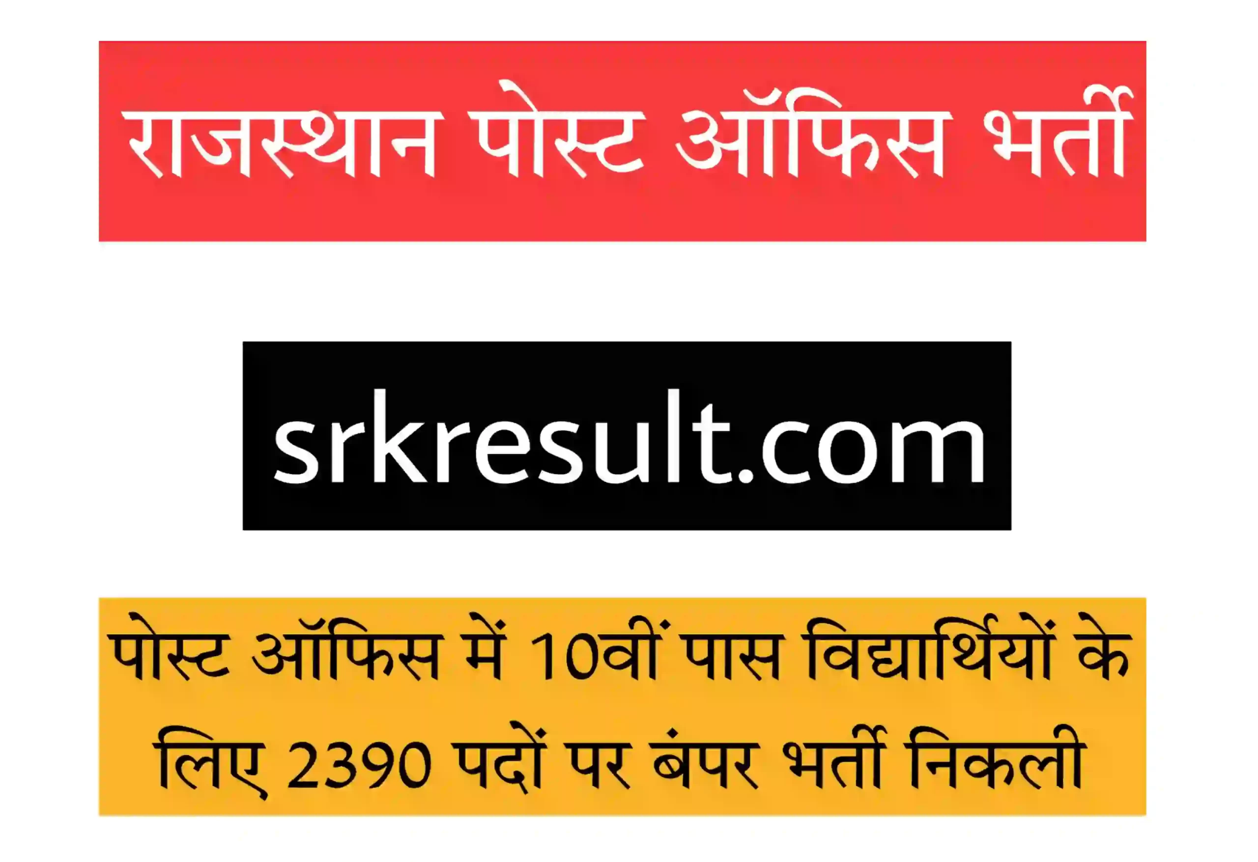 Rajasthan Post Office Bharti 2022