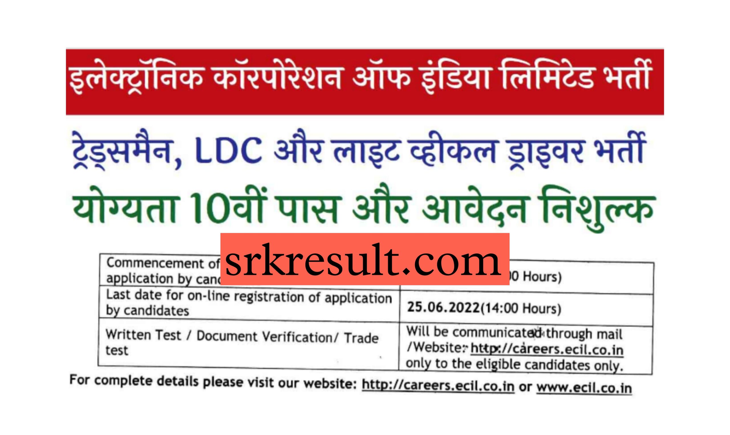 ECIL Recruitment 2022