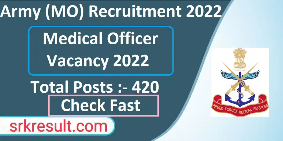 Army Short Service Commissioned Medical Officer Recruitment 2022 इंडियन आर्मी शॉर्ट सर्विस कमीशन मेडिकल ऑफिसर भर्ती का नोटिफिकेशन जारी