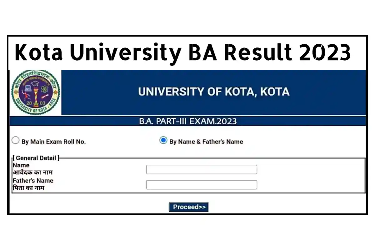 Kota University BA Result 2023 Check Link UOK BA 1st, 2nd, 3rd Year Result 2023 Name Wise @uok.ac.in