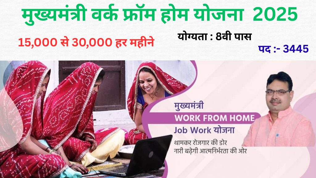Mukhyamantri Work from Home Yojana 2025